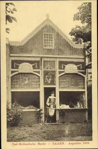 Ak Baarn Utrecht Niederlande, Oud Hollandsche Markt, August 1909