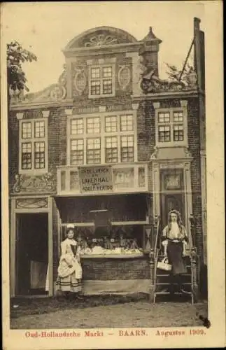 Ak Baarn Utrecht Niederlande, Oud Hollandsche Markt, August 1909