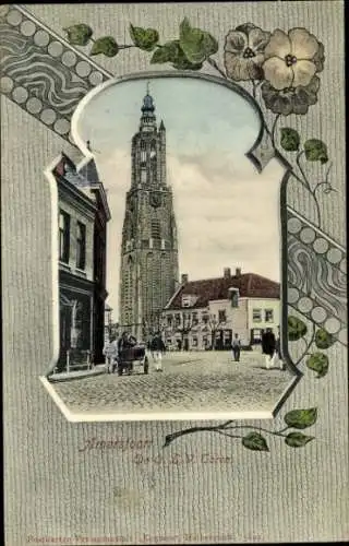 Passepartout Ak Amersfoort Utrecht Niederlande, Onze-Lieve-Vrouwetoren