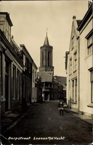 Ak Loenen aan de Vecht Utrecht, Dorfstraße