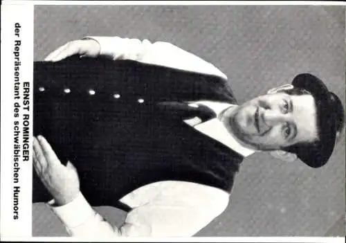 Ak Schauspieler Ernst Rominger, Standportrait, Autogramm, Bundesgartenschau Mannheim 1975