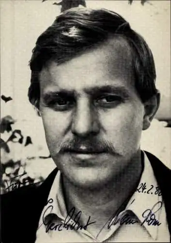 Ak Schauspieler Werner Rom, Portrait, Autogramm