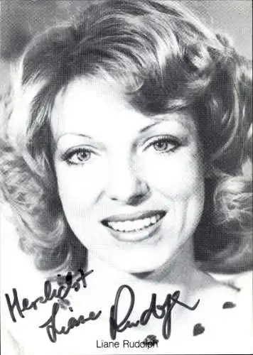 Ak Schauspielerin Liane Rudolph, Portrait, Autogramm