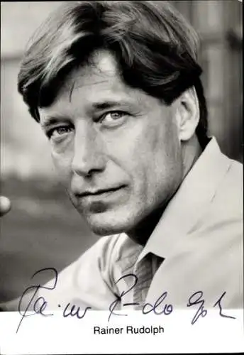 Ak Schauspieler Rainer Rudolph, Portrait, Autogramm, TV-Serie Unsere Hagenbeck's