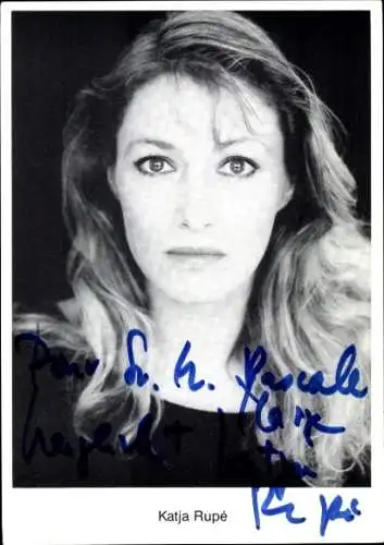 Ak Schauspielerin Katja Rupe', Portrait, Autogramm