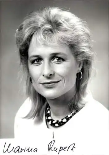 Ak Schauspielerin Marina Rupert, Portrait, Autogramm