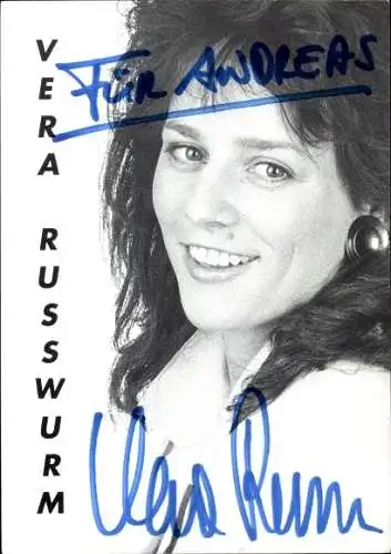 Ak Schauspielerin Vera Russwurm, Portrait, Autogramm