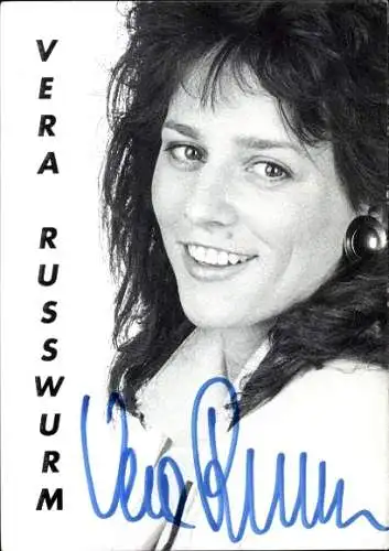 Ak Schauspielerin Vera Russwurm, Portrait, Autogramm