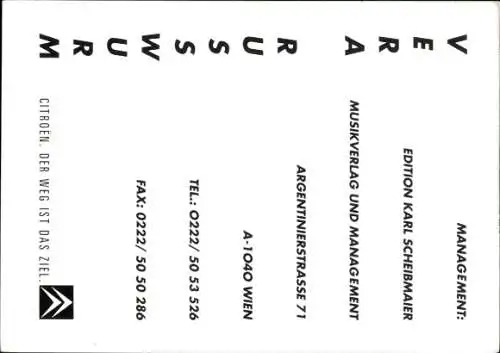 Ak Schauspielerin Vera Russwurm, Portrait, Autogramm