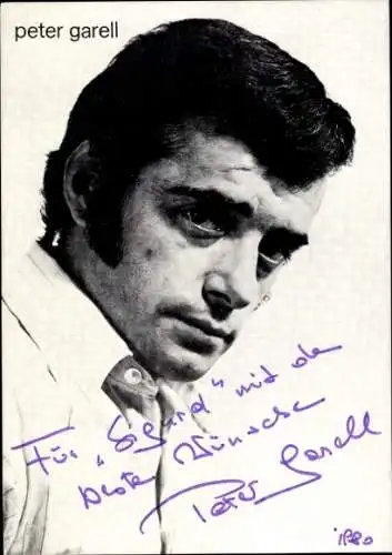 Ak Schauspieler Peter Garell, Portrait, Autogramm