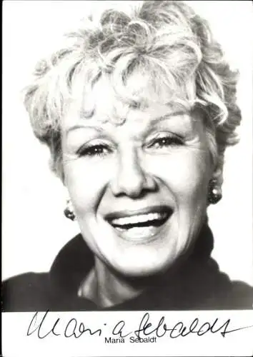 Ak Schauspielerin Maria Sebaldt, Portrait, Autogramm