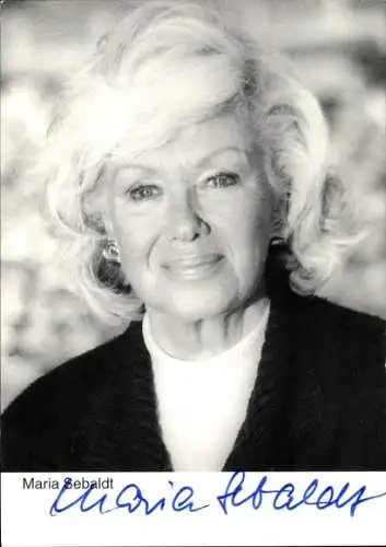 Ak Schauspielerin Maria Sebaldt, Portrait, Autogramm