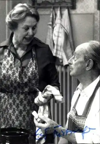 Ak Schauspieler Ernst-Fritz Fürbringer, Schauspielerin Camilla Spira, Portrait, Autogramm