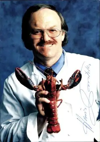 Ak Schauspieler, Portrait mit Hummer, Autogramm