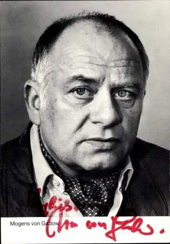 Ak Schauspieler Mogens von Gadow, Portrait, Autogramm