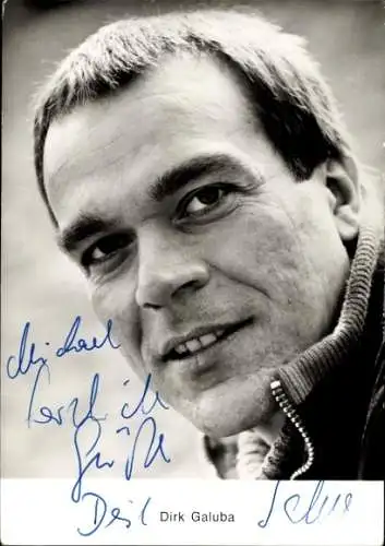 Ak Schauspieler Dirk Galuba, Portrait, Autogramm