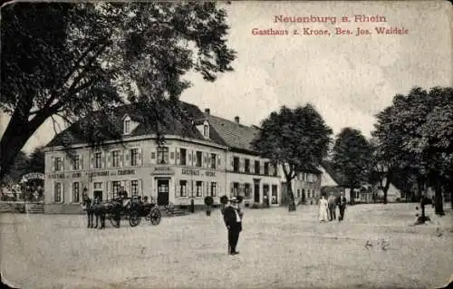 Ak Neuenburg am Rhein Baden, Gasthaus zur Krone