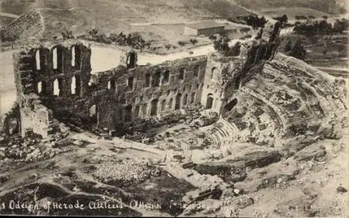 Ak Athen Griechenland, Amphitheater Odeon des Herodes Atticus