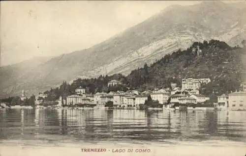 Ak Tremezzo Lago di Como Lombardia, Gesamtansicht