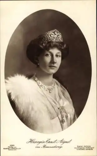 Ak Herzogin von Braunschweig, Prinzessin Victoria Luise von Preußen, Liersch 4583