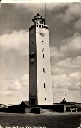 Ak Noordwijk aan Zee Südholland, Leuchtturm