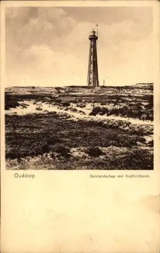 Ak Ouddorp Südholland, Dünen, Leuchtturm