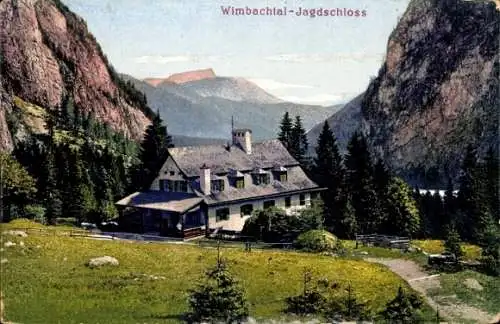 Ak Ramsau im Berchtesgadener Land Oberbayern, Das Jagdschloss von außen