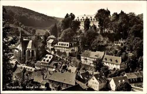Ak Stolberg im Harz, Schloss, Kirche