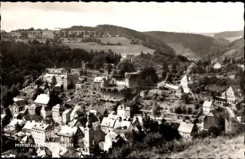 Ak Monschau Montjoie in der Eifel, Teilansicht