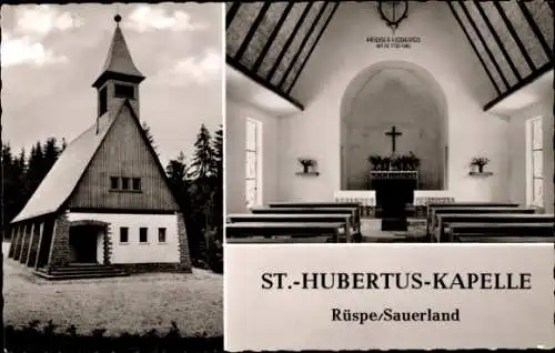 Ak Rüspe Kirchhundem im Sauerland, St. Hubertus Kapelle
