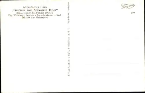 Ak Brodenbach a. d. Mosel, Panoramablick auf den Ort