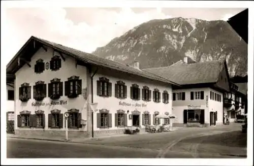 Ak Farchant Oberbayern, Hotel-Gasthof Alter Wirt