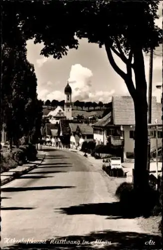 Ak Nesselwang im Ostallgäu, Straßenansicht, Ortspartie