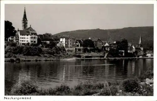 Ak Neckargemünd am Neckar, Teilansicht