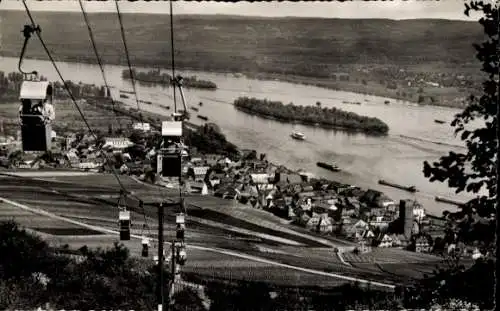 Ak Rüdesheim am Rhein, Seilbahn, Niederwald