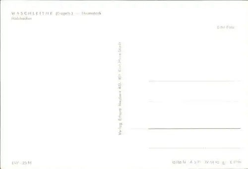 Ak Waschleithe Grünhain Beierfeld im Erzgebirge, Heimateck, Holzhacker