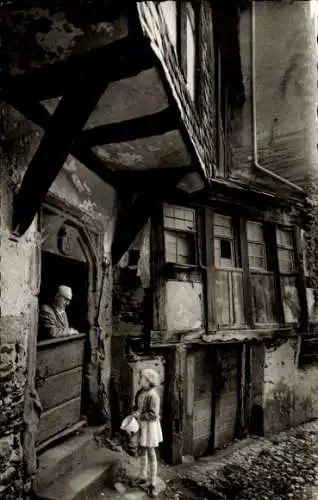 Ak Enkirch an der Mosel, Fachwerkhaus