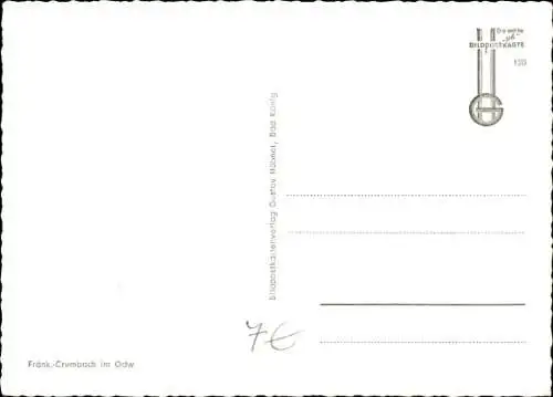 Ak Fränkisch Crumbach im Odenwald, Panorama