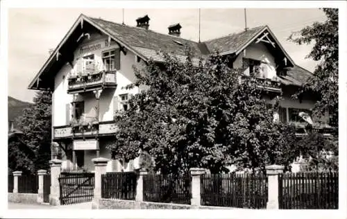 Ak Garmisch Partenkirchen in Oberbayern, Fremdenheim