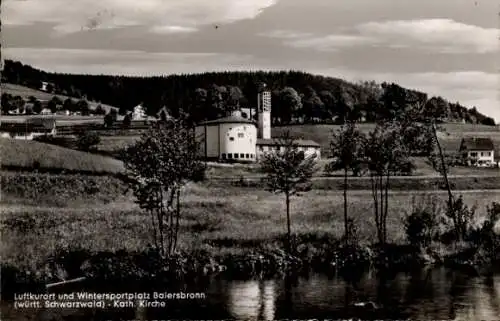 Ak Baiersbronn im Schwarzwald, katholische Kirche