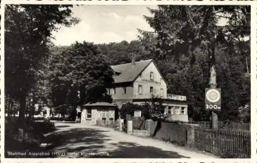 Ak Alexisbad Harzgerode am Harz, Hotel Klostermühle