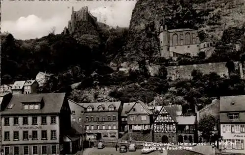 Ak Idar Oberstein an der Nahe, Heimatmuseum, Schloss, Felsenkirche