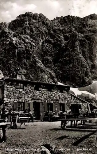 Ak Mittenwald in Oberbayern, Dammkarhütte