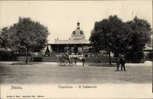 Ak Ciudad de Mexico Mexiko Stadt, Chapultepec, Restaurant