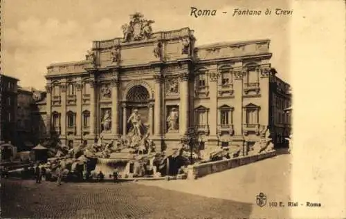 Ak Roma Rom Lazio, Fontana di Trevi