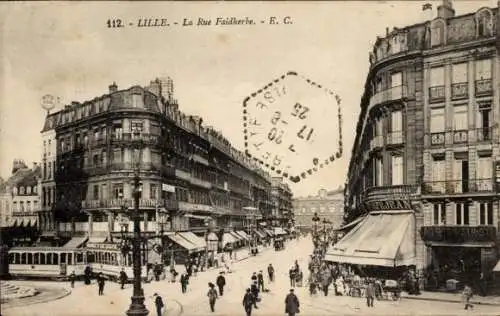 Ak Lille Nord, La Rue Faidherbe