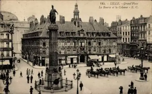 Ak Lille Nord, Grand'Place, La Bourse et la Colonne