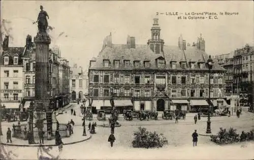 Ak Lille Nord, La Grand'Place, la Bourse et la Colonne