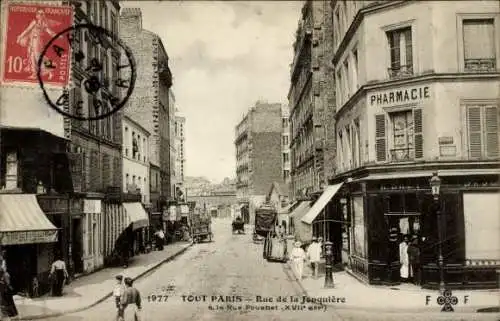 Ak Paris 17., Rue de La Jonquière, Apotheke