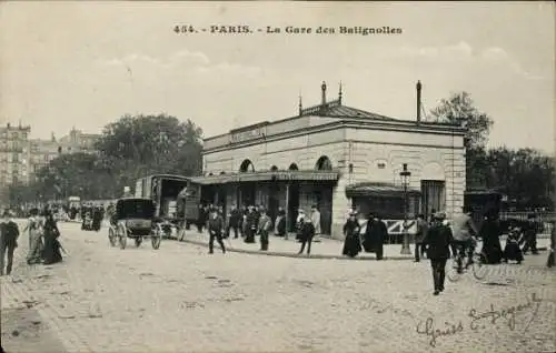 Ak Paris 17. Jahrhundert, Bahnhof Batignolles